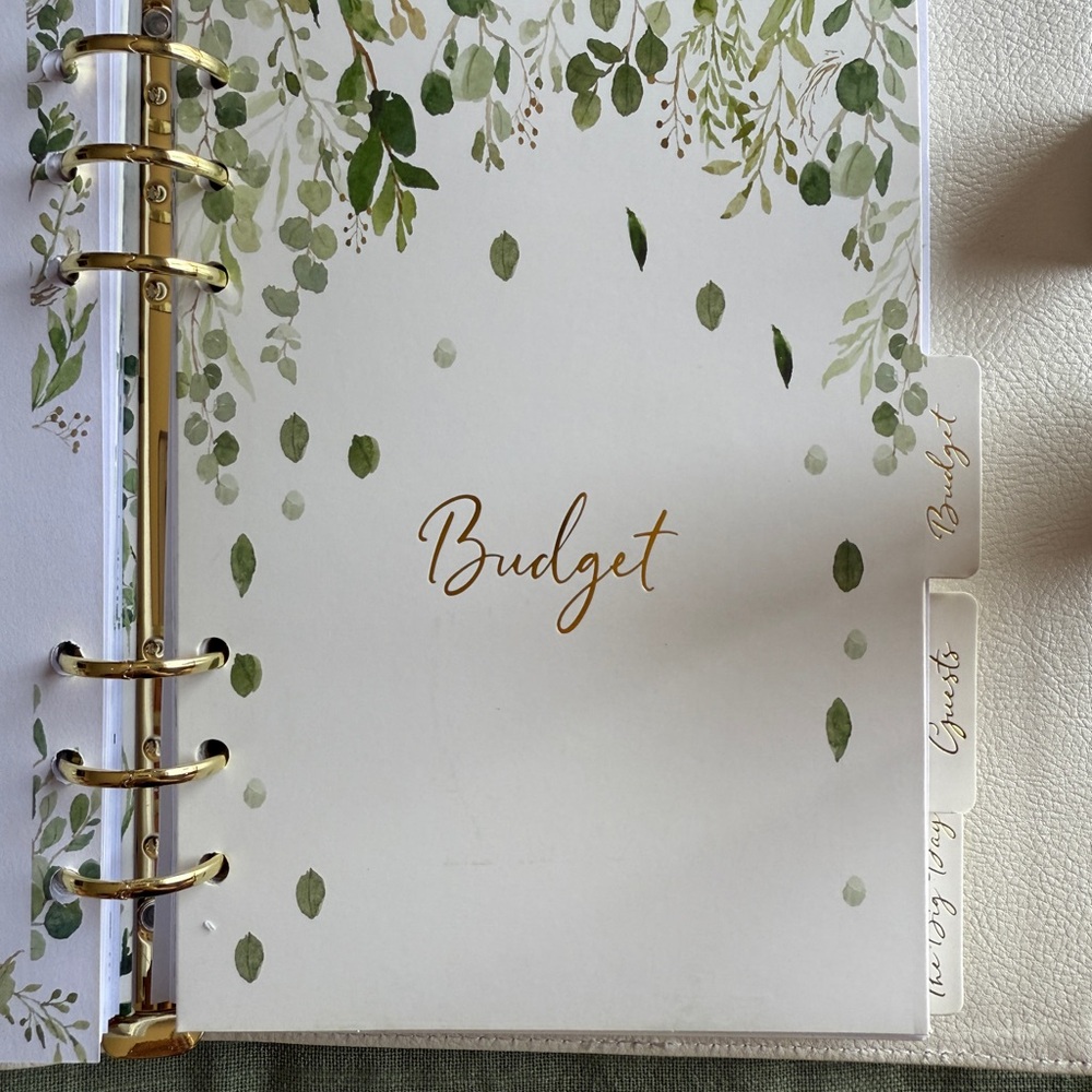 White & Gold Wedding Planner Bundle | Bride Engagement Gift Set - Picture 13 of 13